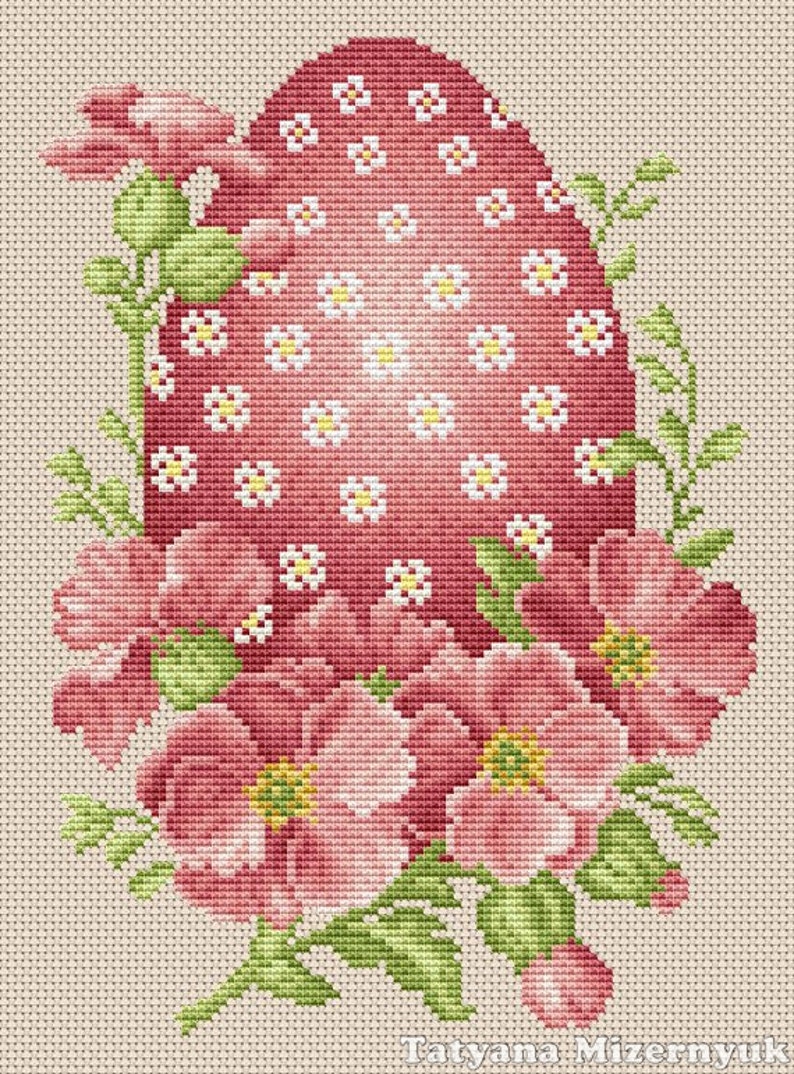 Cross stitch pattern Easter egg Etsy