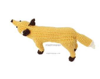 きつねのあみぐるみ 編み図 | キツネ 狐 イヌ科 かぎ針編み リアル