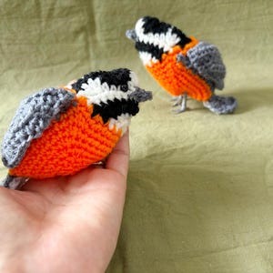 Varied tit amigurumi pattern / bird crochet instructions charts diagrams image 1