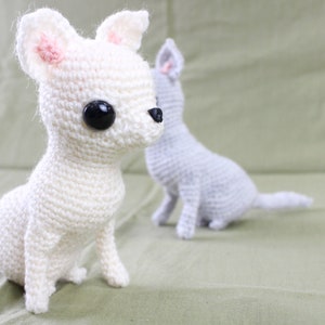 Chihuahua amigurumi pattern | realistic chihuahua dog toy crochet pattern, downloadable PDF pattern
