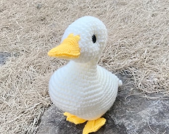 【Tkizw】　アヒル　あみぐるみ 35センチ 1番のこだわりはこのボサボサのしっぽ🦒 ⁡ ⁡ #編みぐるみ