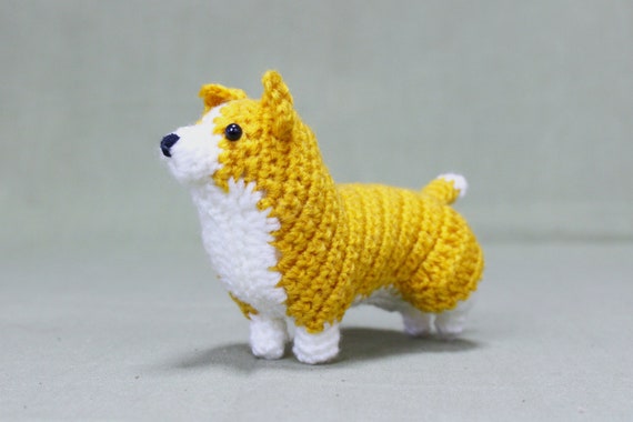 コーギー あみぐるみ 編み図 ウェルシュコーギーペンブローク Pdfパターン 犬のあみぐるみ Etsy