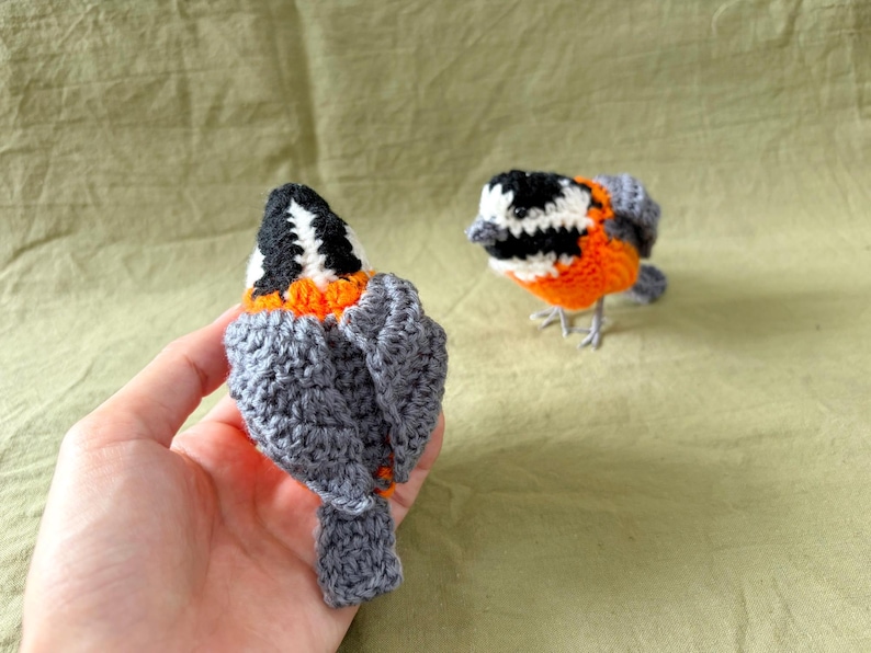 Varied tit amigurumi pattern / bird crochet instructions charts diagrams image 3