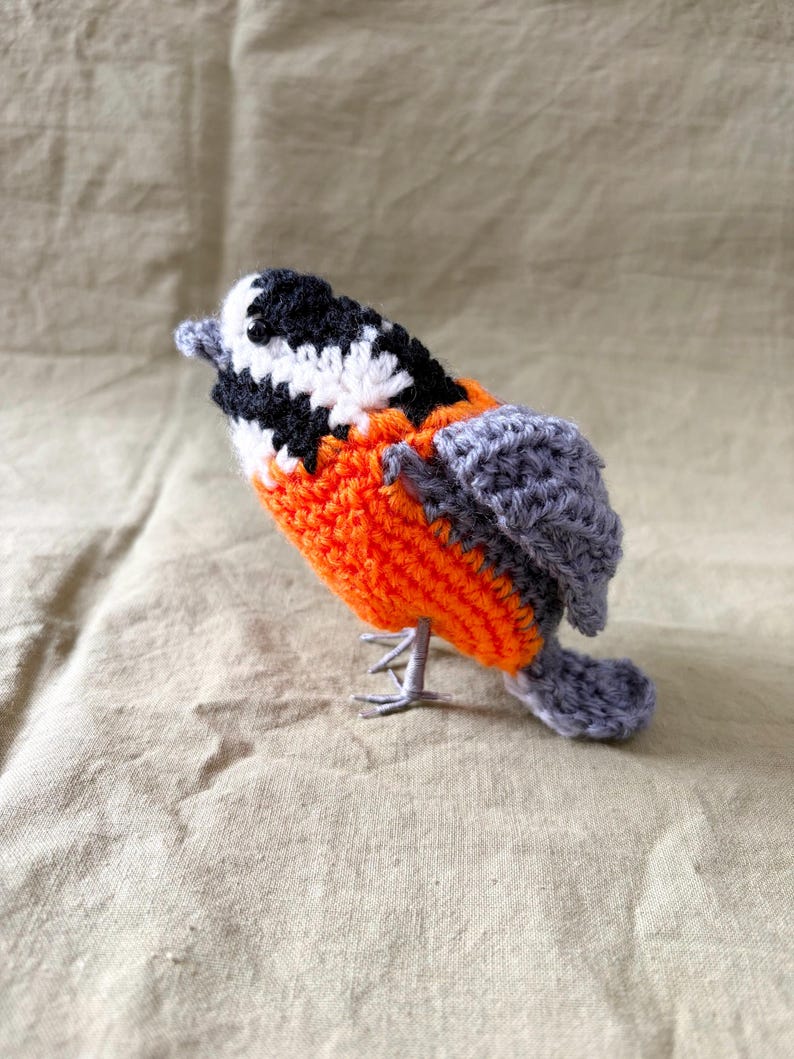 Varied tit amigurumi pattern / bird crochet instructions charts diagrams image 4