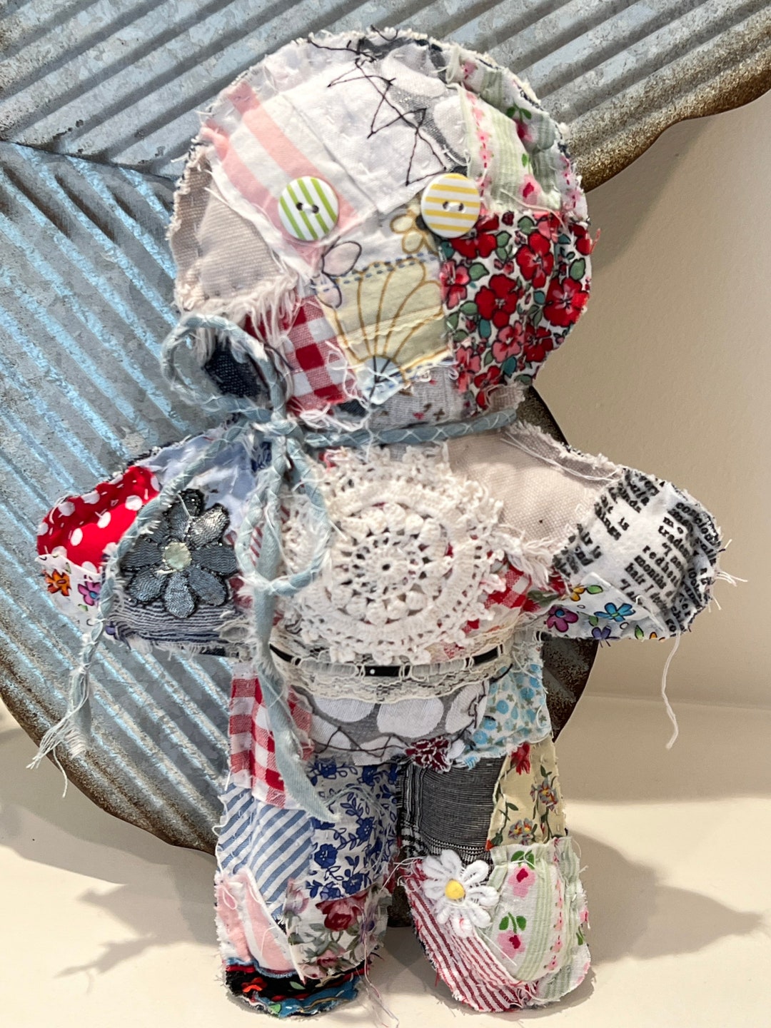 Handmade Rag Doll - Etsy