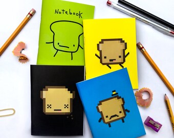 Pocket Notebook  9.5x13cm buy 1 or get them all! Pocket Journal, Pocket scketch book, Blank notebook, Blank notepad blank.