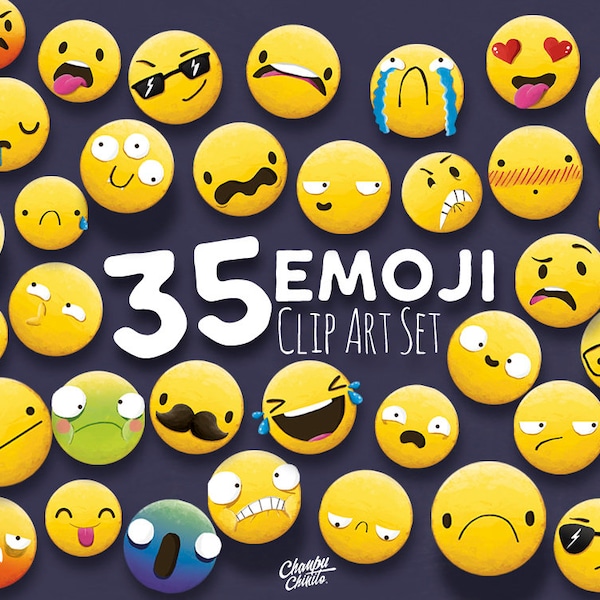 35 Emoji Clipart, Emoji Clip art, Smiley Face Emoji Clipart, feelings clipart, Face Emoticons, clipart, Emoji clip art images,Emoji Face