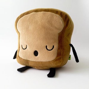 Mr. Little Bread slice Cute Plush, Toy Kawaii Plushie, food plush kawaii, cute toast plushie, plush toy, toast pillow, kawaii plush toy