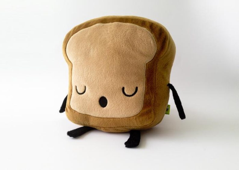 Mr. Little Bread slice Cute Plush, Toy Kawaii Plushie, food plush kawaii, cute toast plushie, plush toy, toast pillow, kawaii plush toy 