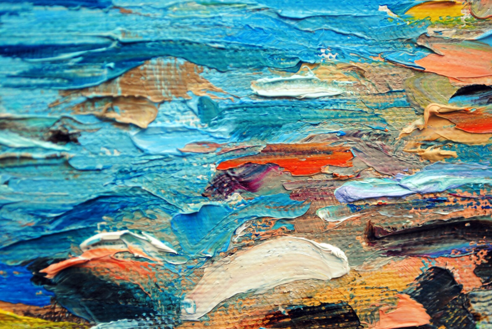 Oil Painting, Wall Art, Modern Art, Three Sailboat, Canvas Art,home