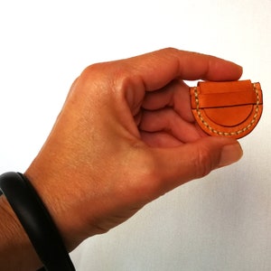 Leather pill box for your pocket, Pocket pill box, Small pill case for the pill of the heart, Tiny pill case, Emergency pill box. image 5