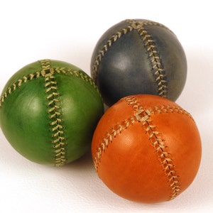 Set de 3 pelotas de cuero de malabares, 75mm diámetro, Set de malabares, Pelotas de malabares, Juegos, Juguetes,Malabarista, Circo