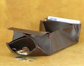 Cartera origami de cuero