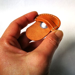 Leather pill box for your pocket, Pocket pill box, Small pill case for the pill of the heart, Tiny pill case, Emergency pill box. image 2