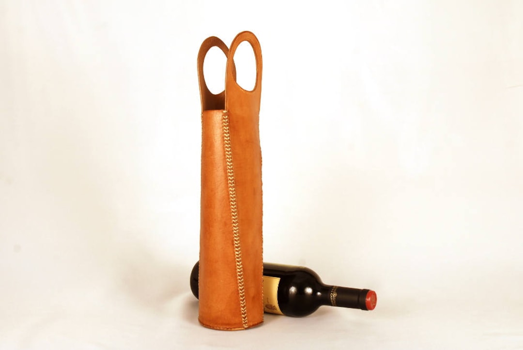 Leather Bottle Bag Wine Bag Leather Wine Holder Wine Lovers Etsy