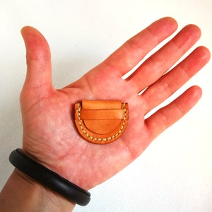 Leather pill box for your pocket, Pocket pill box, Small pill case for the pill of the heart, Tiny pill case, Emergency pill box. image 6