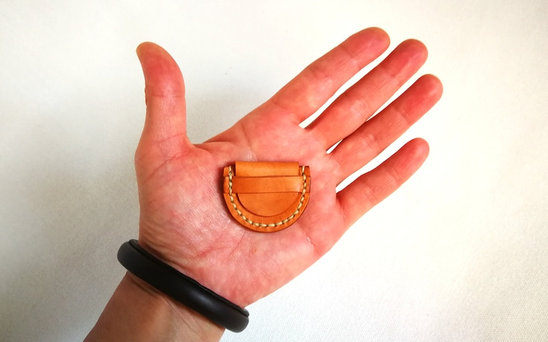 Leather pill box for your pocket, Pocket pill box, Small pill case for the pill of the heart, Tiny pill case, Emergency pill box. image 6