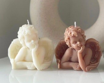 Cherub Angel Candles, Scented, Soy Wax, Angels, Home Decor, Angel decor, Fairies, Lucky Angels, Candle, Cherub Candle, Cherub decor, Eco