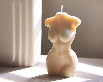 Naked Lady Torso Candle, Scented, Soy Wax, Venus, Home Decor, Female Body, Boho, Goddess Candle, Her Erotic Candle, Eco