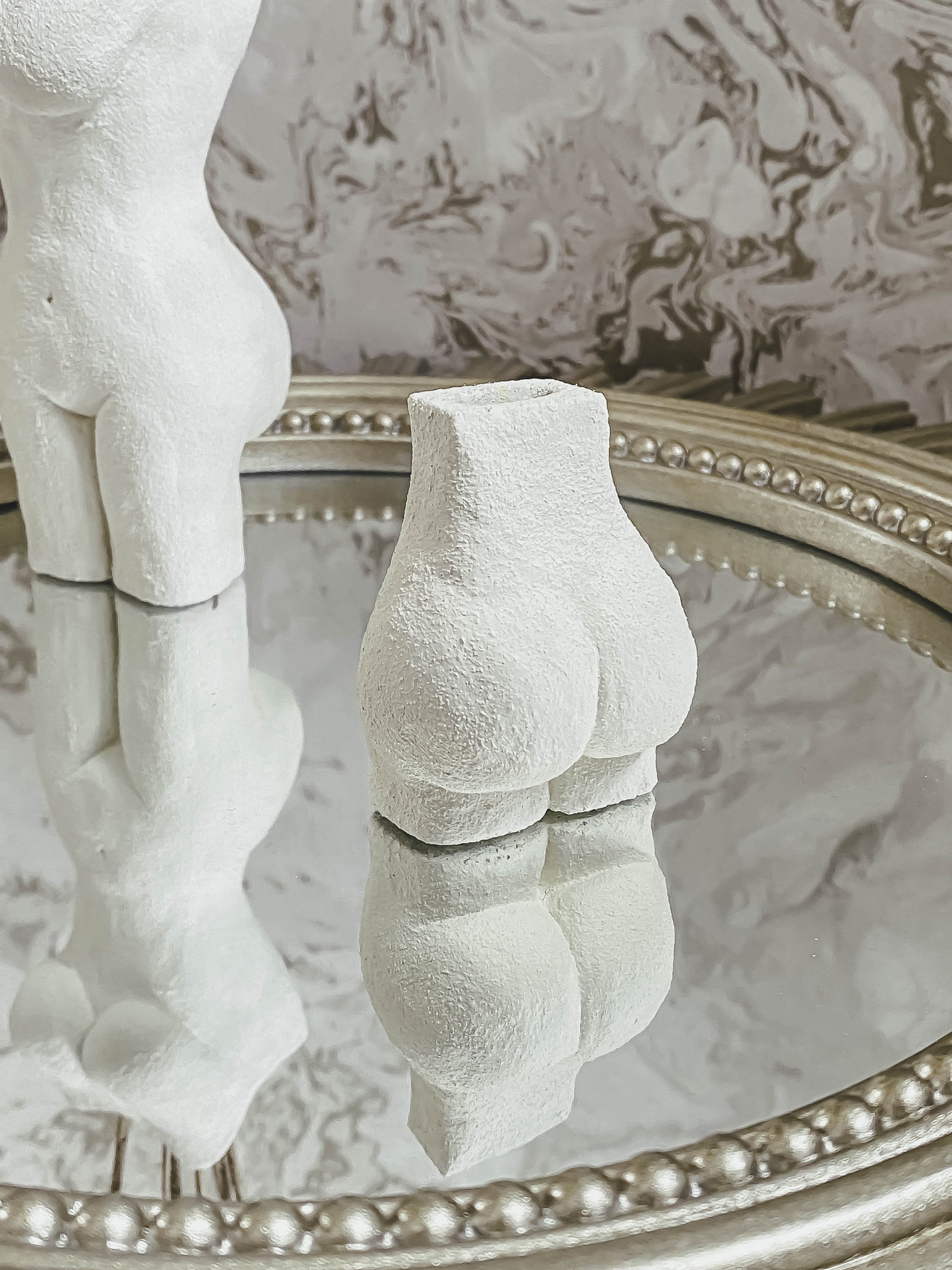 Kim Clay Vase Clay Collection Bum Vase Body Vase Handmade Etsy