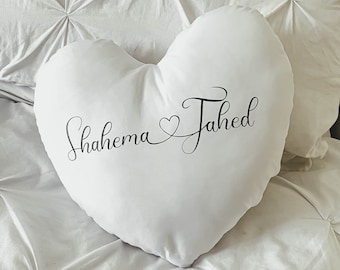 Personalised Heart Shape Cushion, Gift, Valentines Gift, Valentines, Couples, Gifts for Him, Gifts for Her, Love