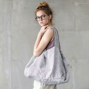 The beach people linen tote hotsell