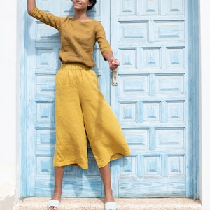 Not perfect linen genova pants discount