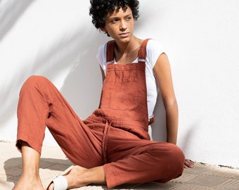 Loose linen jumpsuit EVEREST