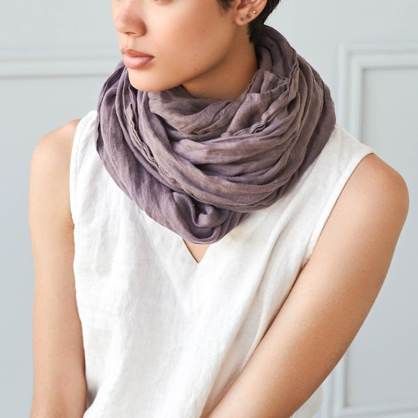 Linen SCARF  / 9 colors available / READY To SHIP