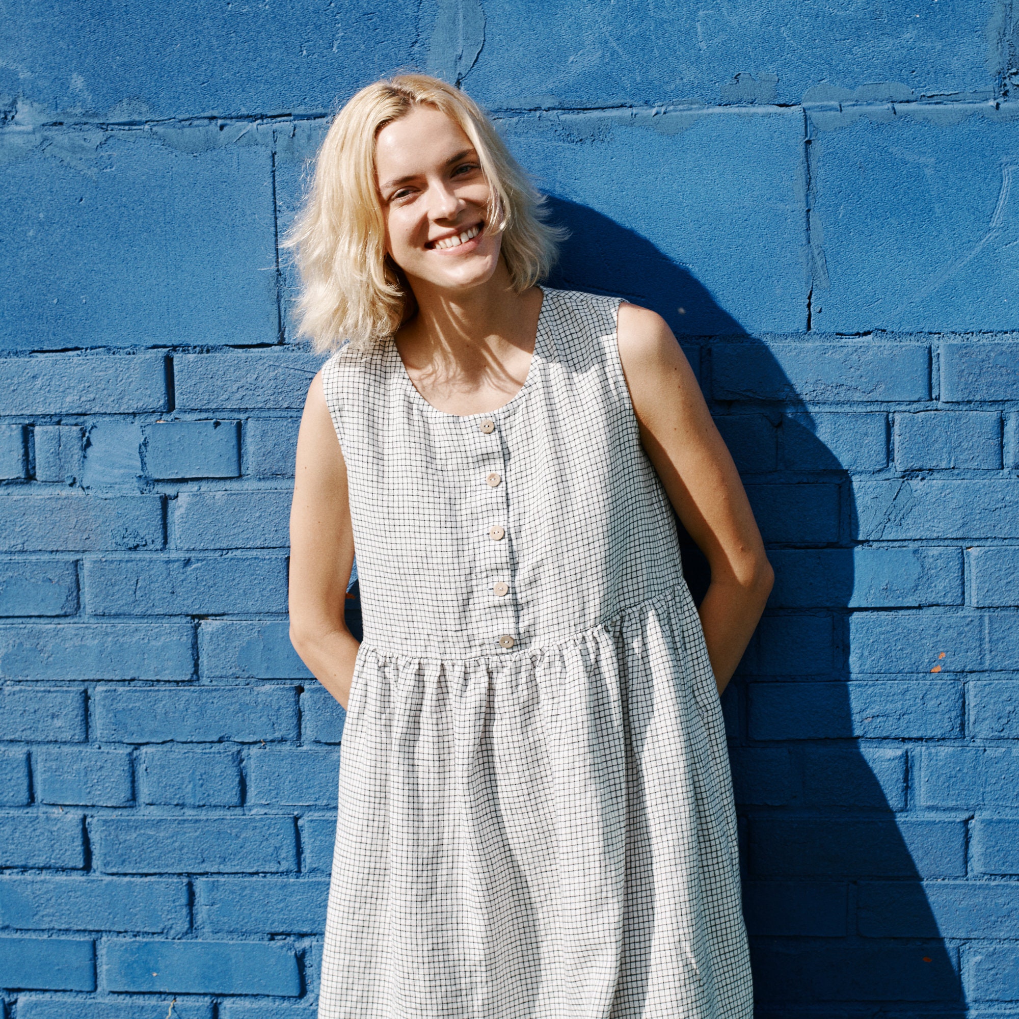 Linen Loose Sleeveless MAMA Dress in MIDI Length / Washed and - Etsy Canada