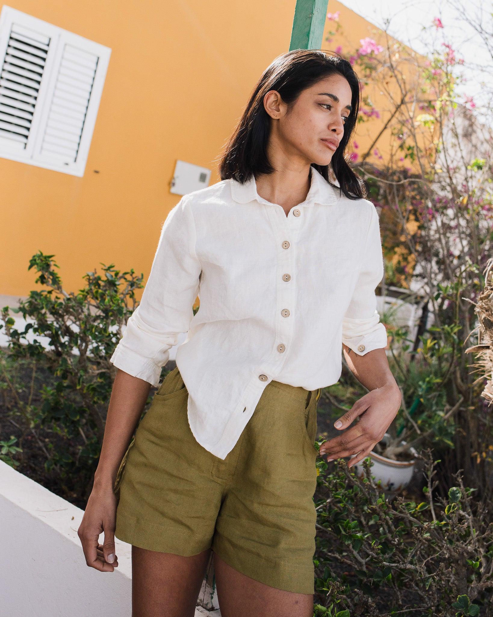 きりまる ollun オルン linen gilet natural ollun オルン linen gilet natural - メルカリ