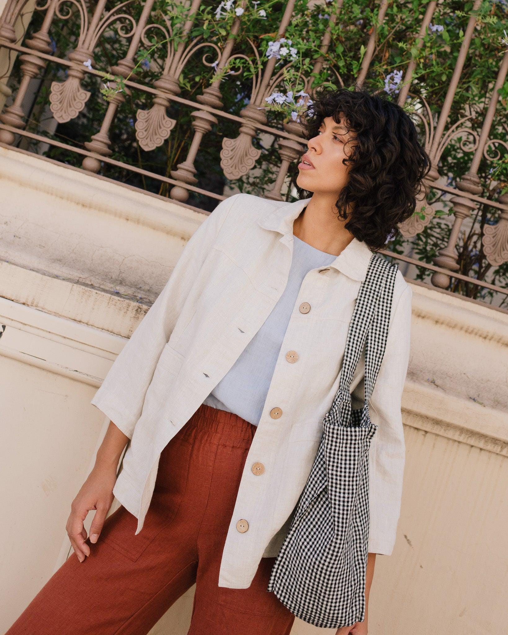 RAYON LINEN CHORE JACKET