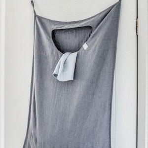 Hanging LAUNDRY BAG / linen laundry bag / hanging basket / laundry bags