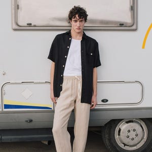 Mens linen pants ONTARIO / linen pants men / men linen pants / linen pants for men
