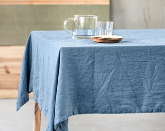 Linen tablecloth / natural tablecloth / linen table cloth