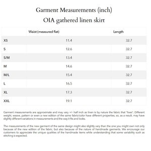 Jupe en lin avec poches OIA / jupe midi en lin / jupe en lin à taille élastique / jupe en lin femme image 9