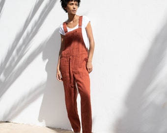 Loose linen jumpsuit EVEREST