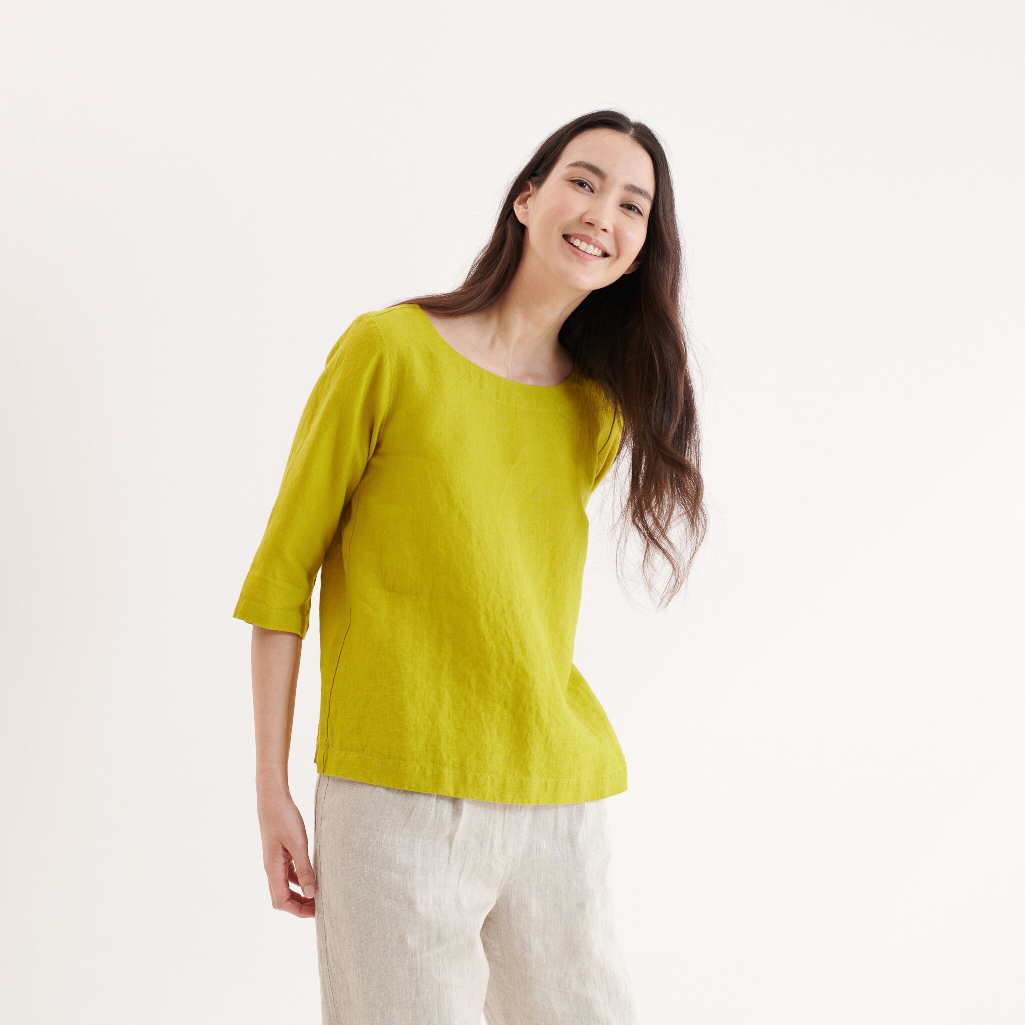 Loose Linen Top JANUARY - Etsy