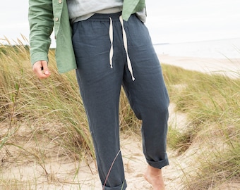 Mens linen pants ONTARIO / mens linen trousers / casual linen pants / linen pants / mens clothing