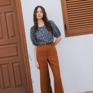 High waisted linen pants SARAH / linen pants for women / women linen pants / women linen