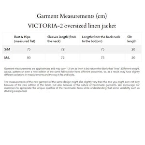 Linen jacket VICTORIA-2 / oversized jacket / womens linen jacket zdjęcie 8