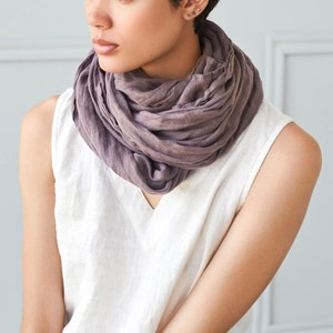 Linen SCARF / 6 colors available / READY To SHIP image 2