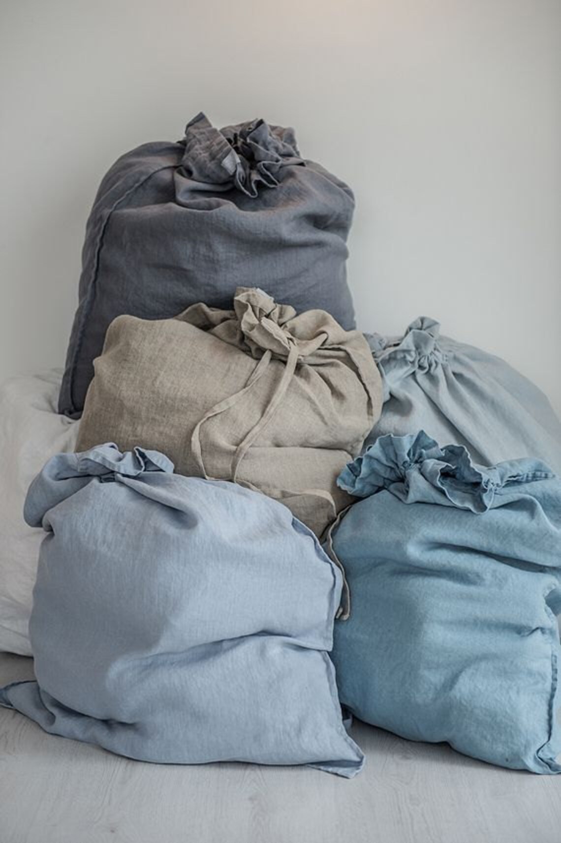 Large Linen Laundry Bag Etsy