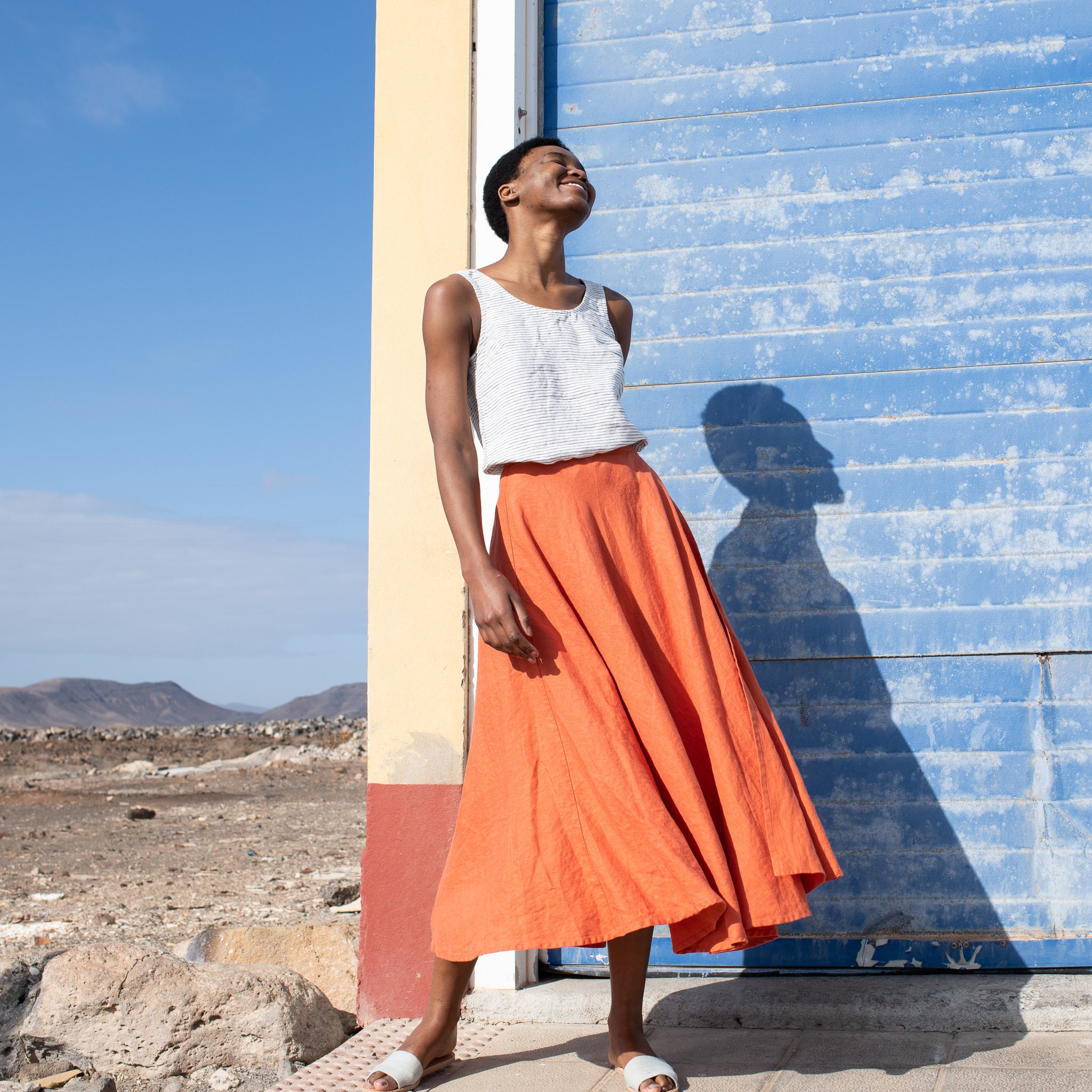 Linen Wrap Skirt - Etsy Canada