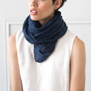 Linen SCARF / 6 colors available / READY To SHIP image 3