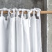 Linen CURTAIN (1 panel) in White / Washed linen curtains / linen drapes in white / drape for relaxed look 
