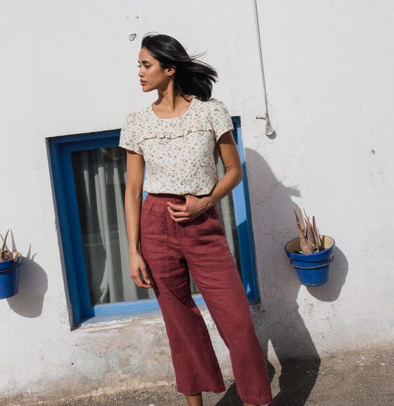 por favor ！　ポルファボール　handmade linen pants Sunshine Linen Maybelle Pant – Tori Richard