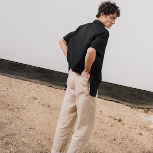 Mens linen pants ONTARIO / mens linen trousers / casual linen pants / linen pants / mens clothing