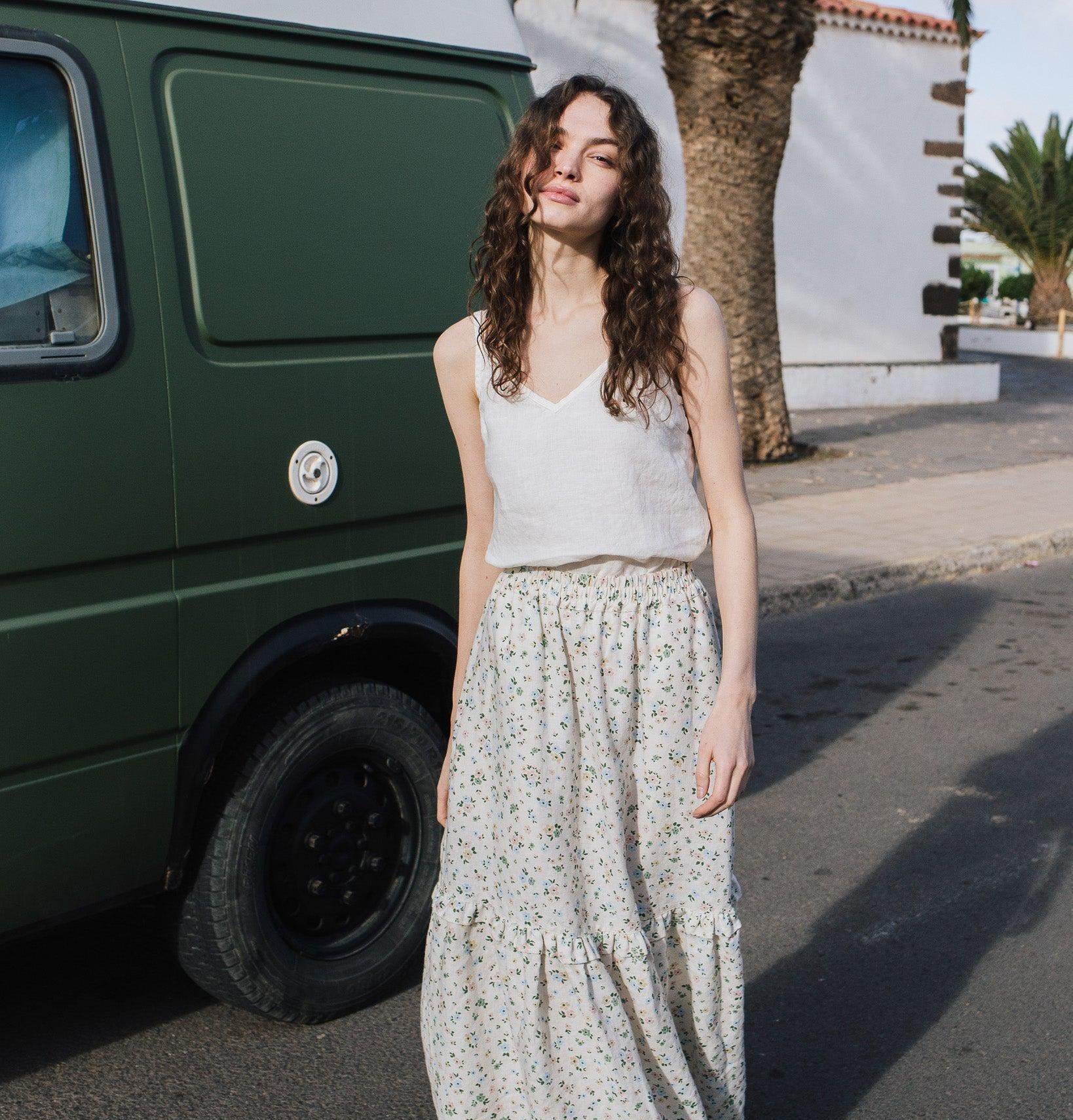 Linen slip top SORRENTO / sleeveless linen top / linen tops for women / linen top