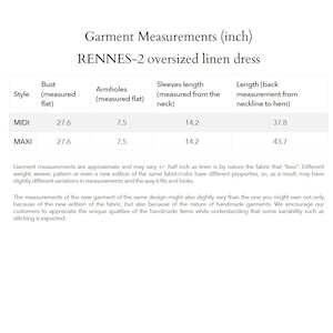 Linen dress RENNES-2 with DROP SHOULDER / short sleeves / Oversized / loose fitting image 9